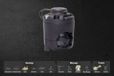 Fasten Halterung [Rohr Basis] (Ø32-41mm) Für H-Rail System vom Hobie Kayak