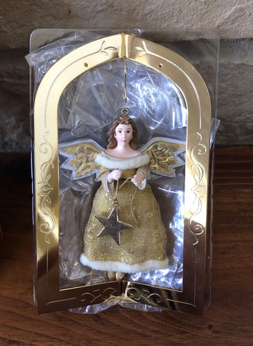2003 Hallmark Keepsake Ornament Glad Tidings Angel con soporte nuevo en caja - Imagen 9 de 11
