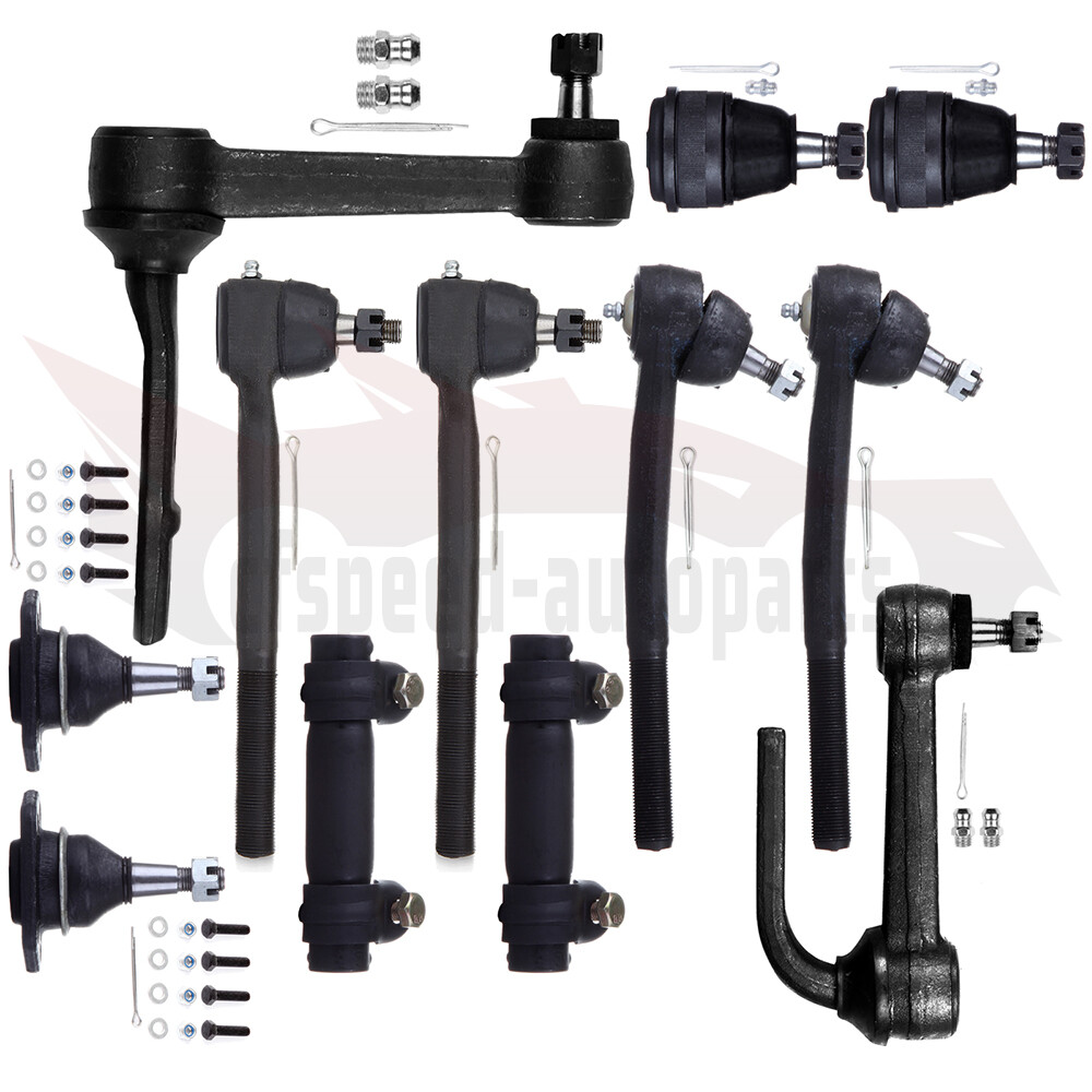 12pcs Complete Front Tie Rod Ends Ball Joints For 1994-2000 Chevrolet Astro