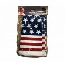 Cotton Bandanas. Patriotic. 3-Pack. Retail Value 8.99. 60pc case. Total 180 pcs