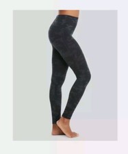 NWT SPANX Look at Me Now Black Camo High-Waisted Seamless Leggings Women Size S