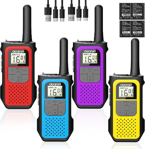 Pack de 3 talkies-walkies rechargeables avec batterie Li-ion 1200mAh - Photo 9/11