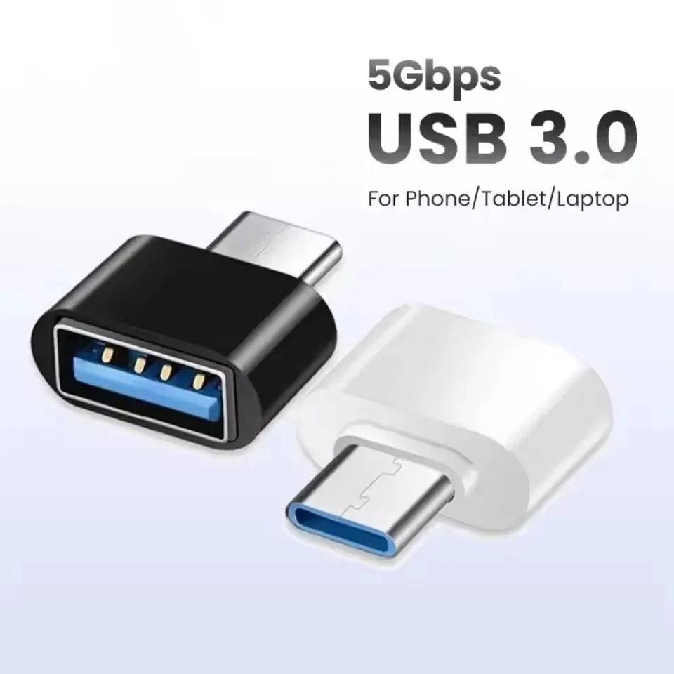 10 Pack USB-C 3.0 Male to USB A Female Adapter Converter Type C Android Phone - Image 2 of 4