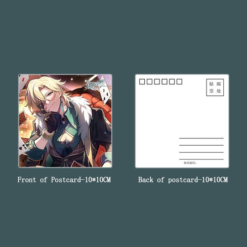 6PCS Game Honkai Star Rail Aventurine Keychain Card Postcard Laser Ticket Badge - Picture 4 of 19
