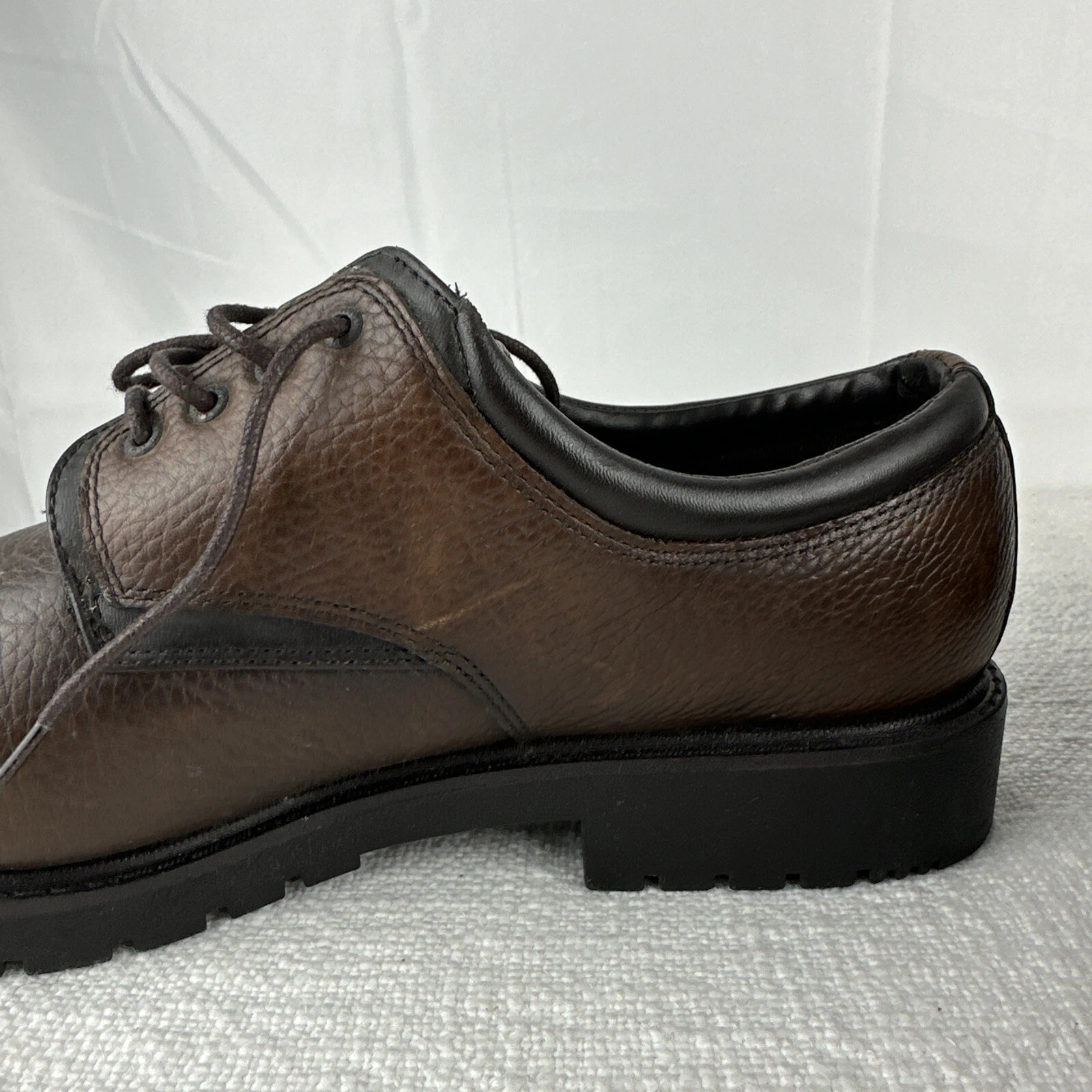 THOM BROWNE Scarpe Thom McAn Oxford cravatta punta tonda marrone uomo taglia 10 5 usate