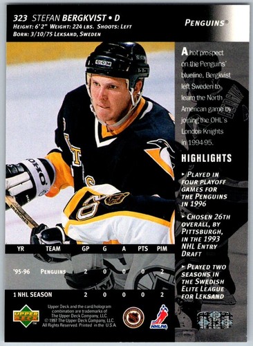 1996-97 Upper Deck Série 2 - Cartes de base (211-358 + ChkLst) - U-Pick From List - Photo 221 sur 293