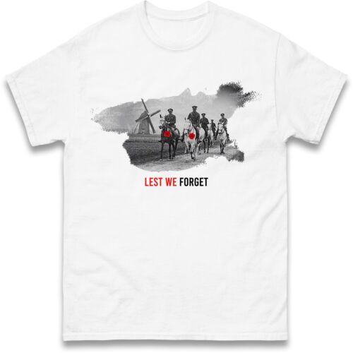 British Army War Graphical Design T Shirt,Lest We Forget,Remembrance Day,Poppy - Picture 4 of 7
