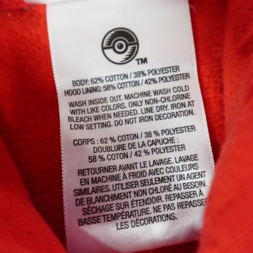 Pokemon Center Hoodie Mens XXL Red Black Sweater Sweatshirt Nintendo Pokeball - Picture 6 of 11