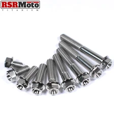 M7 Titanium Ti Hex Flange Bolts Screws 10 15 20 25 30 35 40 45 50 x1.00 Grade 5