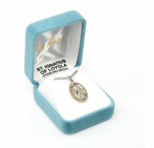 St. Ignatius of Loyola 24 Inch Sterling Silver Necklace