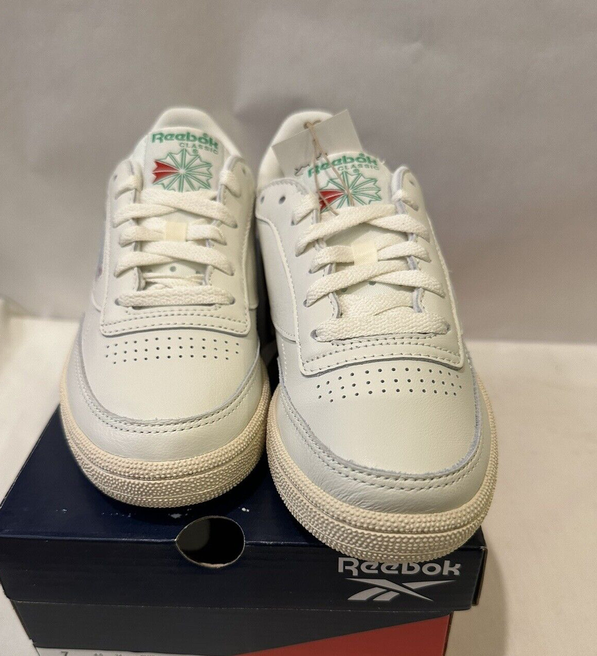 Reebok Club C 85 Tennis BS8242  Chalk/Green  Women&rsquo;s US Si