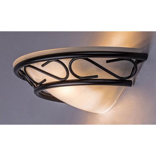 Wandleuchte Halbplafond IP20 60W E14 Schwarz - Bild 4 von 5