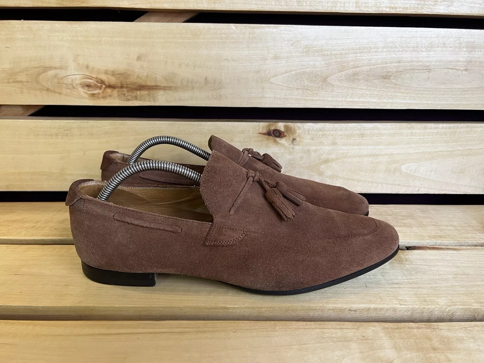 Chaussures homme Gucci mocassin marron en daim pointure UK 7 US 8 EU 41