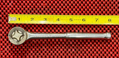 Vintage Stanley Tools No. 85-698 3/8  Drive Ratchet Thumbwheel Quick Release M8