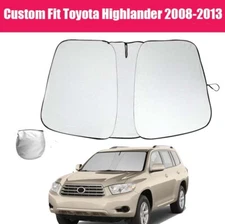 Custom For Toyota Highlander 08-13 Car Windshield Sun Shade UV Block Cover Visor