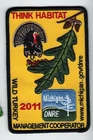 2011 MICHIGAN DNR SUCCESSFUL TURKEY HUNTER PATCH -BEAR-TURKEY-ELK-MOOSE-FISHING