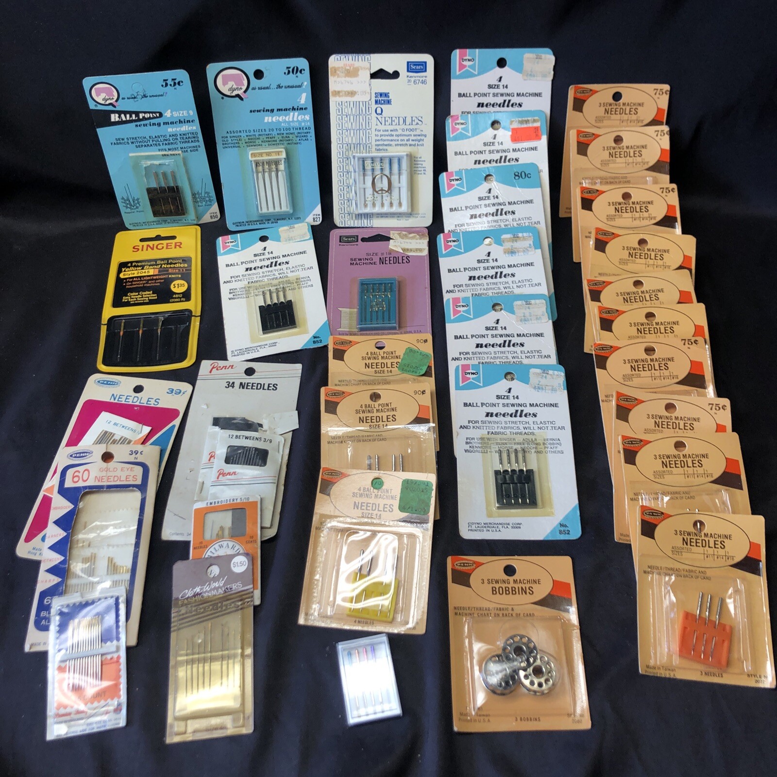 Sewing Machine Needles and Bobbins Lot – Assorted Sizes and Styles-image