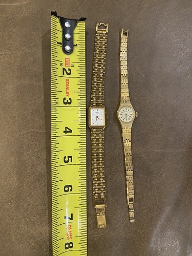 Orologio vintage SEIKO donna tono oro BENRUS 10K GF stile art deco - Foto 6 di 18