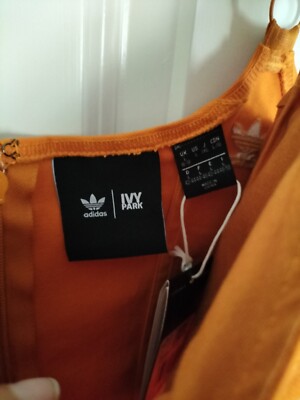 ivy park adidas orange dress Ivy Park Adidas Originals X Sheer Skirt In Orange