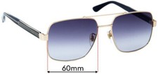 SFx Replacement Sunglass Lenses fits Gucci GG0529S - 60mm Wide