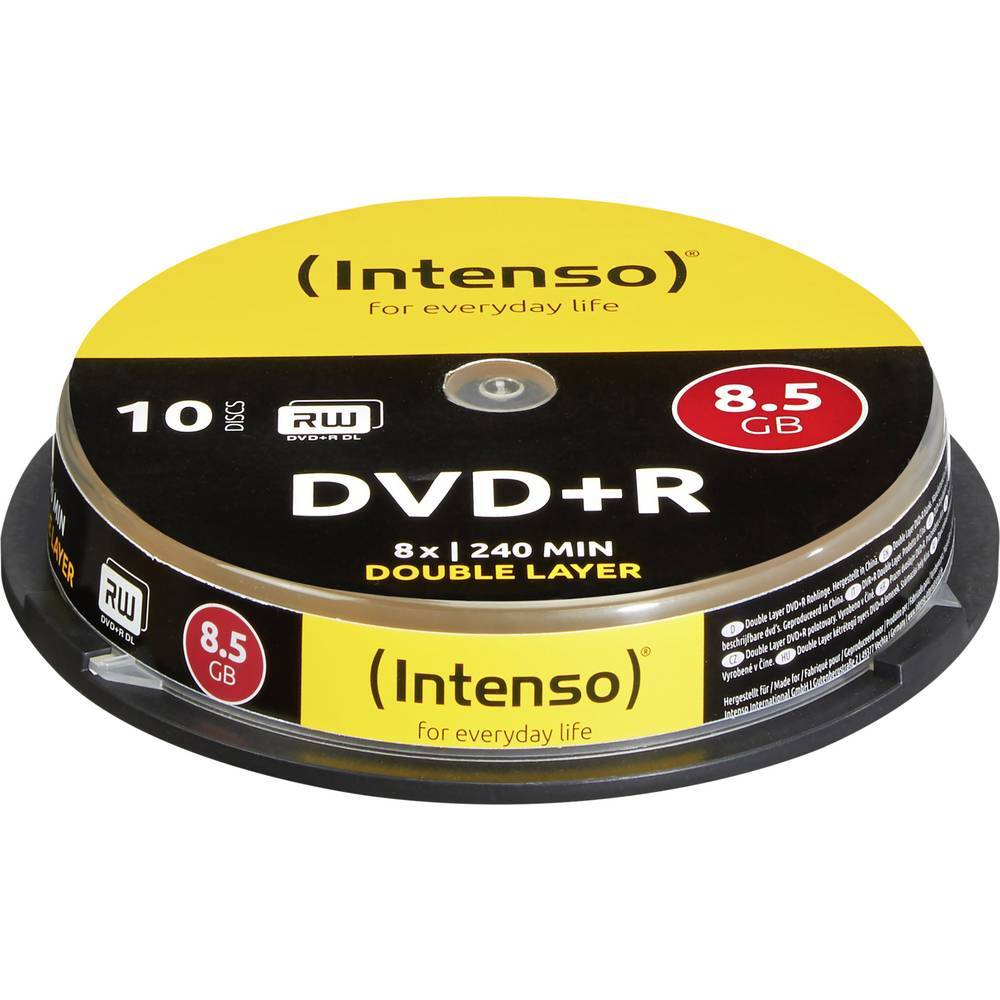 Intenso 4311142 DVD+R DL vergine 8.5 GB 10 pz. Torre