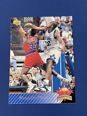 1992-93 Upper Deck Top Prospects Shaquille O neal Rookie card #474 Magic RC POOR