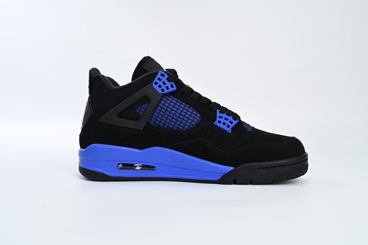 Jordan 4 Retro Black Blue Thunder Men's Size US 7-12 | eBay