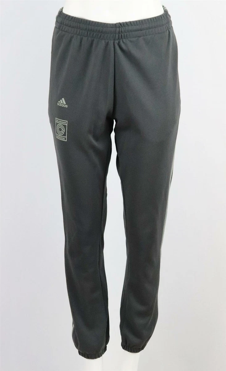 ADIDAS ORIGINALS YEEZY CALABASAS STRIPED SATIN JERSEY TRACK