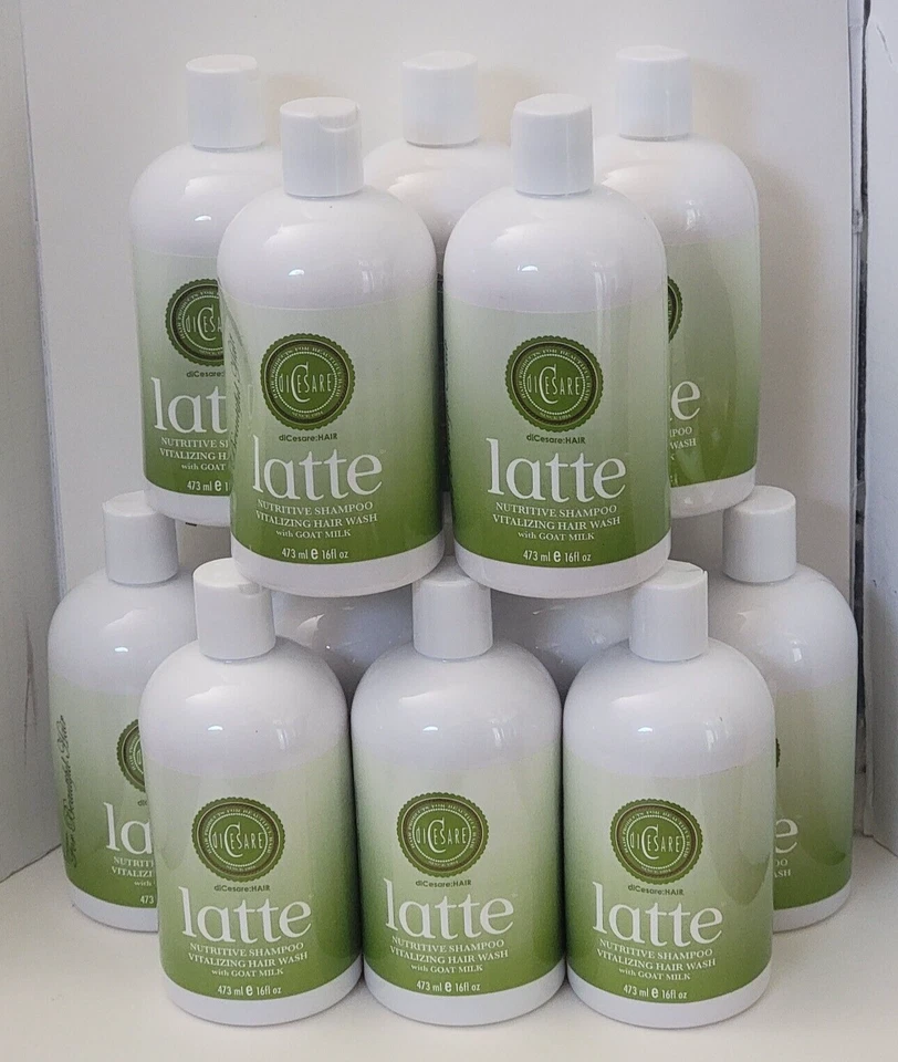 24 DICESARE LATTE питательный шампунь оживляющий мытье волос с козьим молоком 16 жидких унций - Изображение 2 из 3