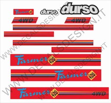Kit adesivi completo per autocarro Durso Farmer 420 4WD