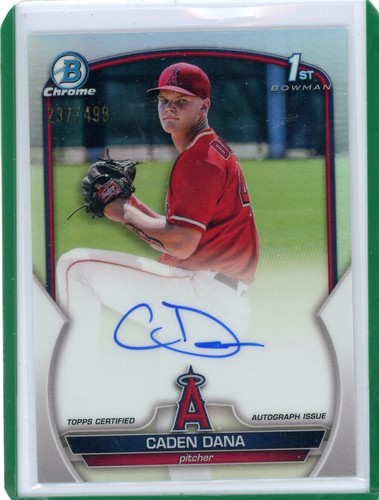 Caden Dana 2023 1st Bowman Chrome autograph refractor #'d 237/499