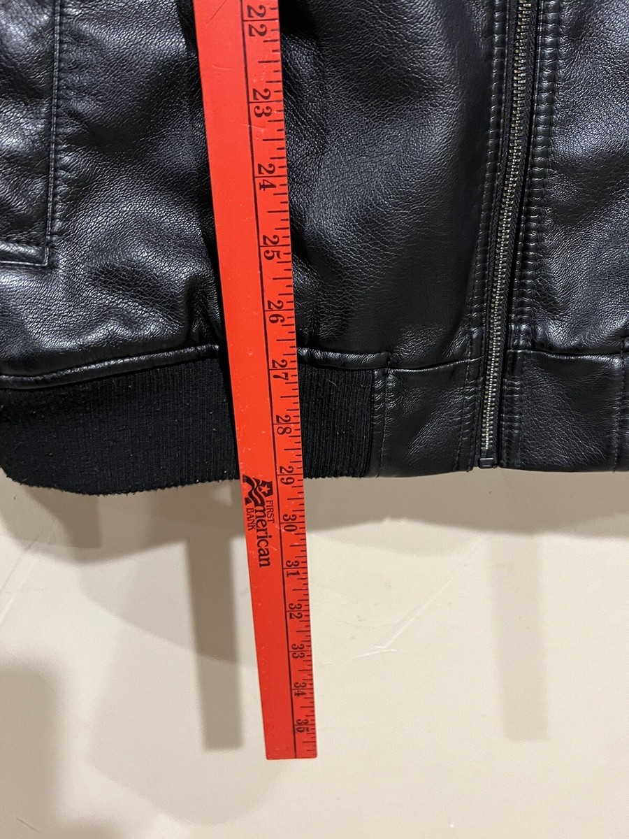 Men's LEVI STRAUSS & Co Leather Jacket Size XLarge. Faux