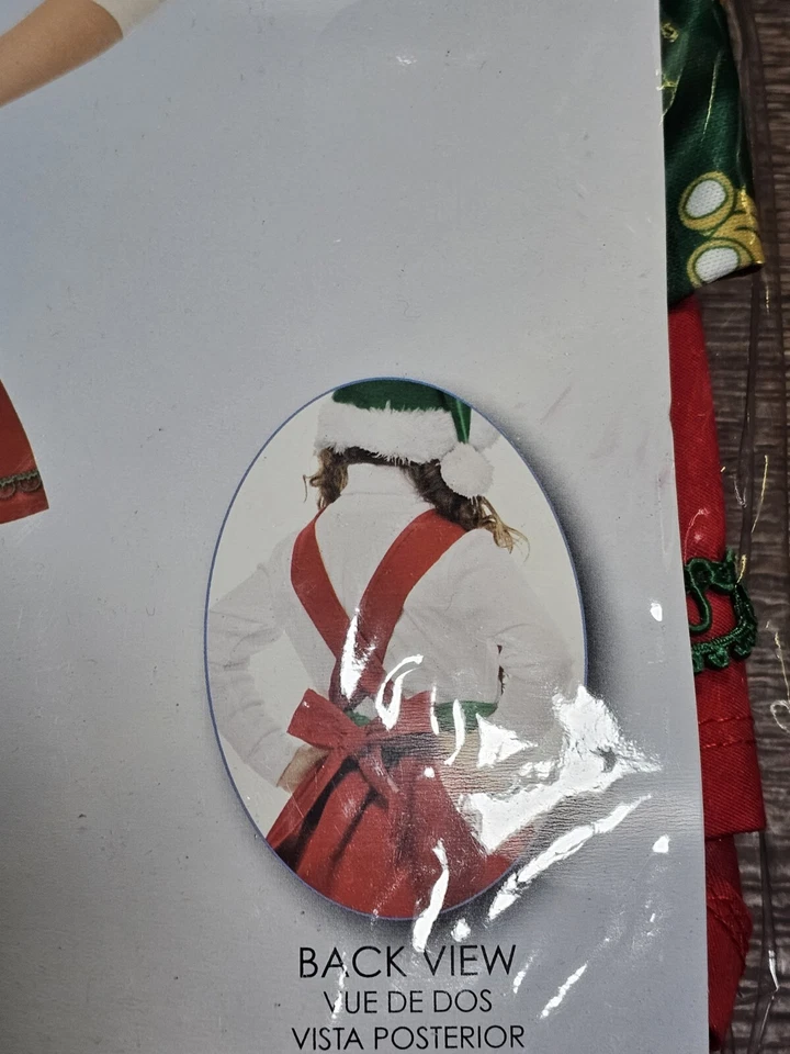 Santa Elf in Charge Christmas Holiday Child Costume Small / Med 6-10  00587 - Image 4 of 4