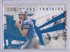 MATTHEW STAFFORD ROOKIE CARD 2009 Detriot Lions Football R&S Cross Training RC!!