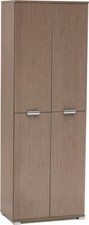 DecHome Mobile Multiuso 4 Ante in Legno truciolare 60x38x174 cm Rovere