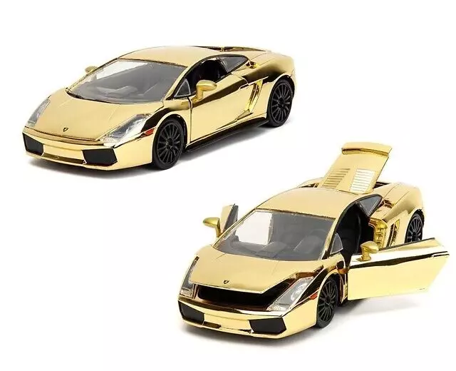 The Fast and the Furious Golden Lamborghini 1/24 scale miniature car  Limited NEW