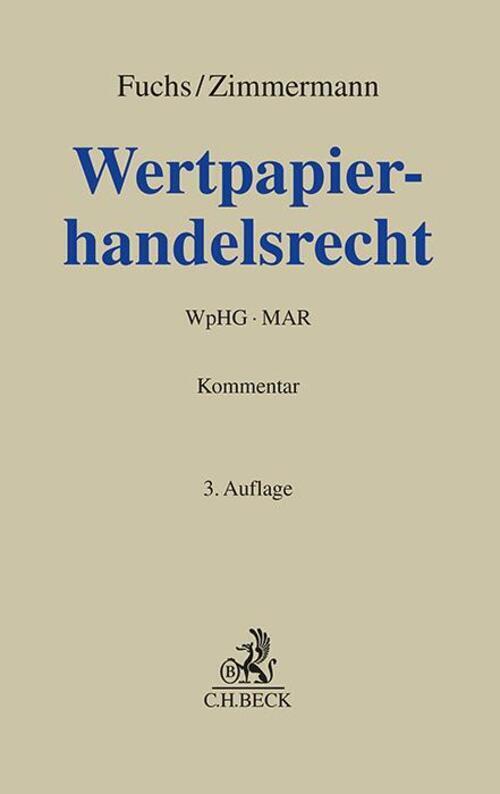 Thumbnail - Wertpapierhandelsrecht | Andreas Fuchs (u. A.) | Wphg, Mar | Buch |