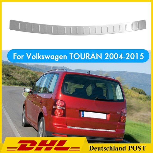 Kratzfest Stoßstange Gebürstet Edelstahl Ladekantenschutz Für VW Touran 04-15