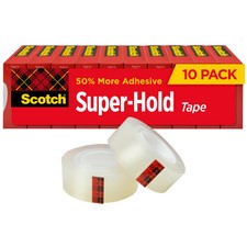 Scotch Super-Hold Tape, 3/4 in x 1,000 in, 10 Pack