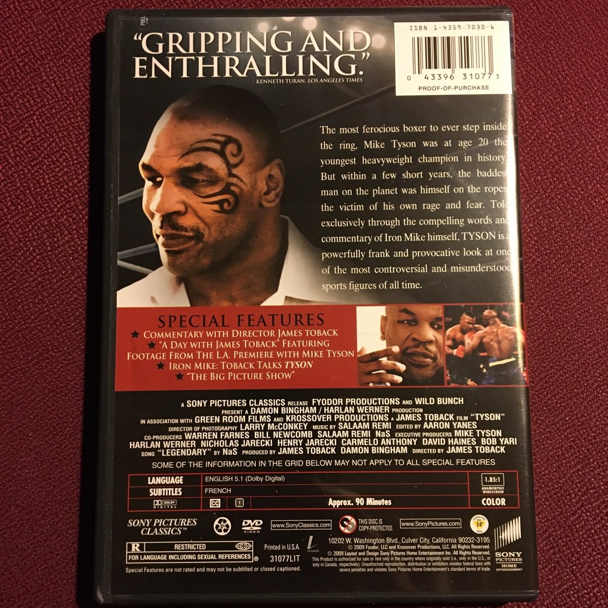 Tyson - DVD Mike Tyson - DOCUMENTARY 43396310773| eBay