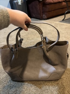 Sondra Roberts★パーティ用クラッチ・ショルダーバッグ2WAY SONDRA ROBERTS SQUARED Leather Taupe Shoulder Bag, Handbag Purse