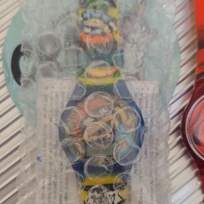 Rugrats Movie Cartoon Digital Quartz Wristwatch 12-Hour Dial Blue Case