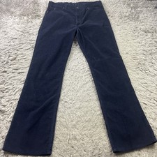 Levi's 517 VTG 80s Corduroy Pants Boot Cut Navy Mens 38x34 Act 36x33