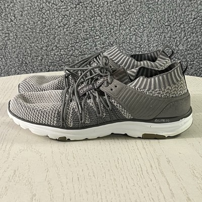Abeo Shoes Womens 10 Grey Knit Active Lite 2.0 Pro Arch Support Walking Sneakers