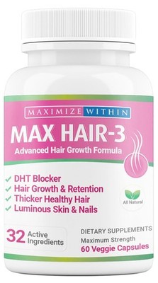 Max Hair-3 Advanced Hair Growth Formula Biotin Keratin