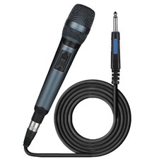 Dynamic Vocal Microphone with 5M XLR Cable for Podcast and Streaming Use