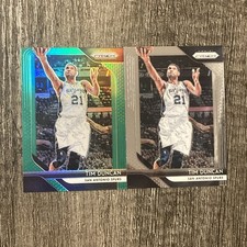 2018-19 Panini Prizm Prizms Green #225 Tim Duncan  + Base 