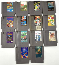 Lot of 14 Nintendo NES Games - Super Mario Duck Hunt, Tetris, Simpsons, Yoshi