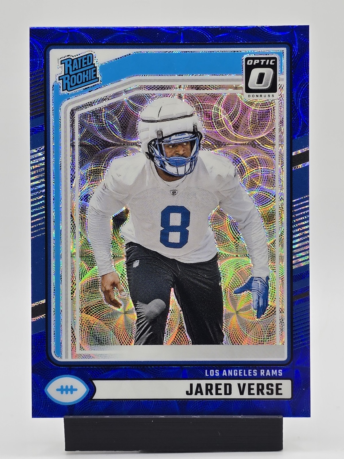 2024 Panini Donruss Optic Jared Verse RC Rated Rookie Blue Scope #242 LA Rams