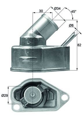 KÜHlmittel Thermostat FÜR Opel Astra H GTC (A04) - Mahle TI 10 92-image